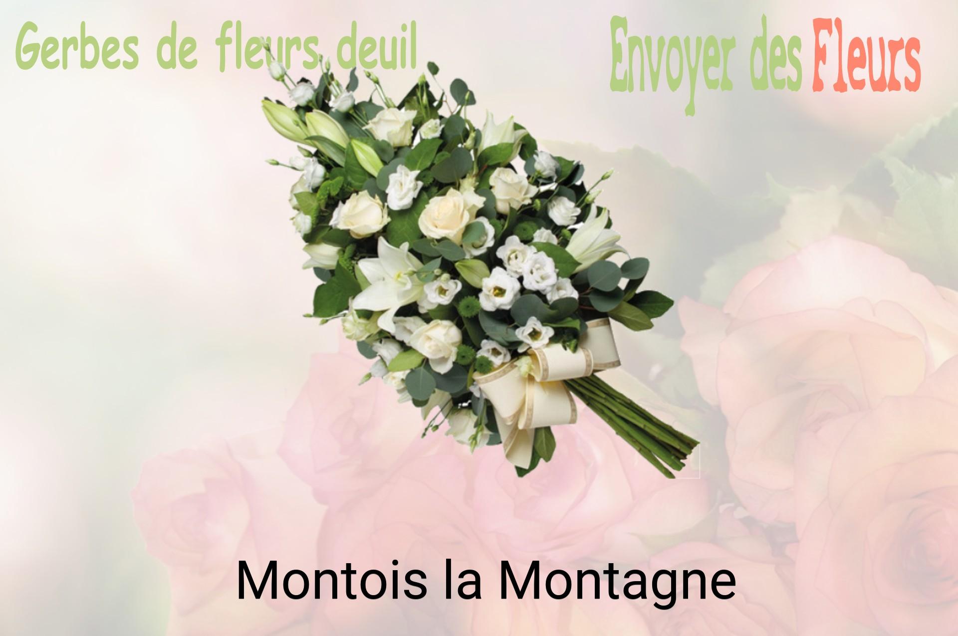 Gerbe de fleurs de deuil livrée à Montois-la-Montagne